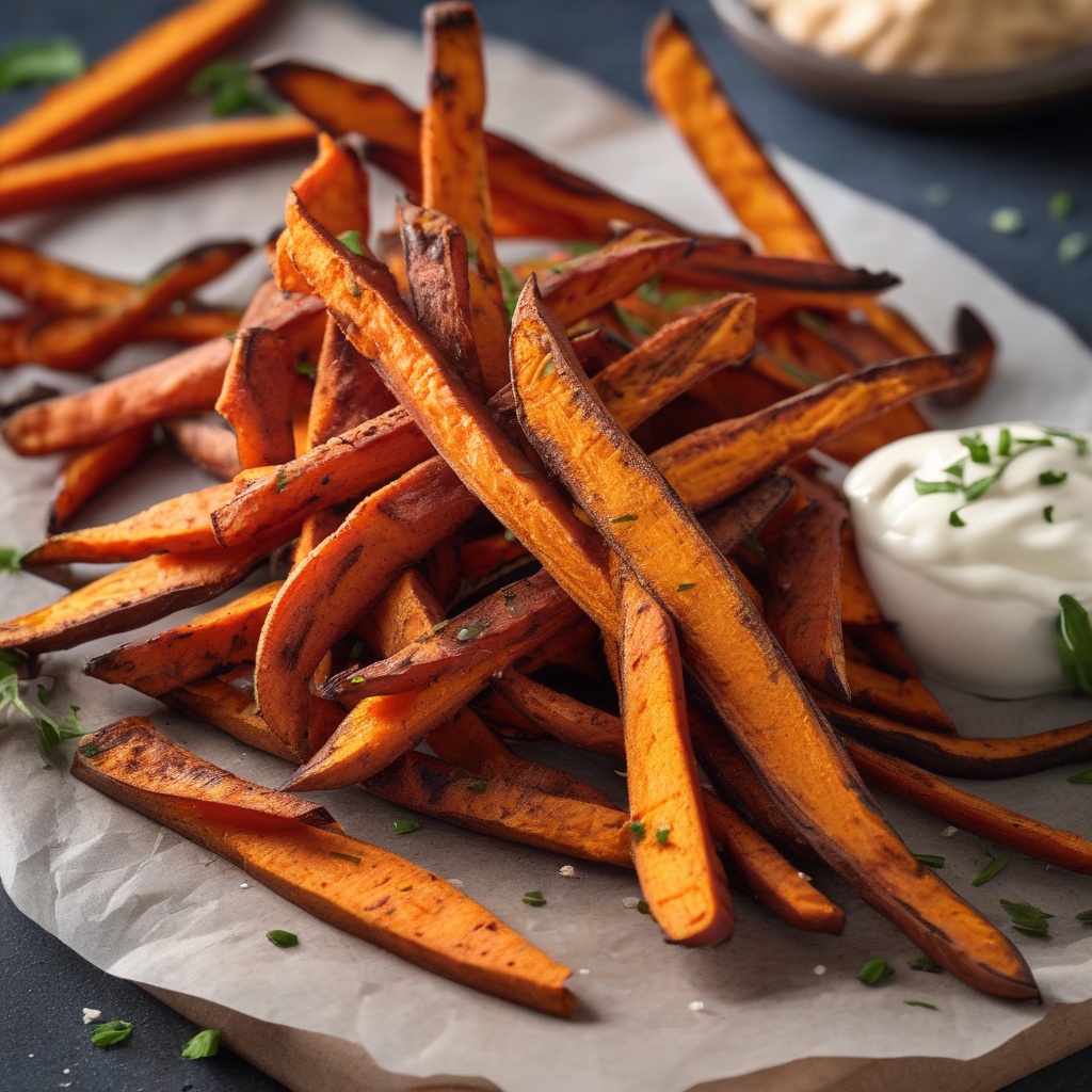 Air fried sweet potato fries