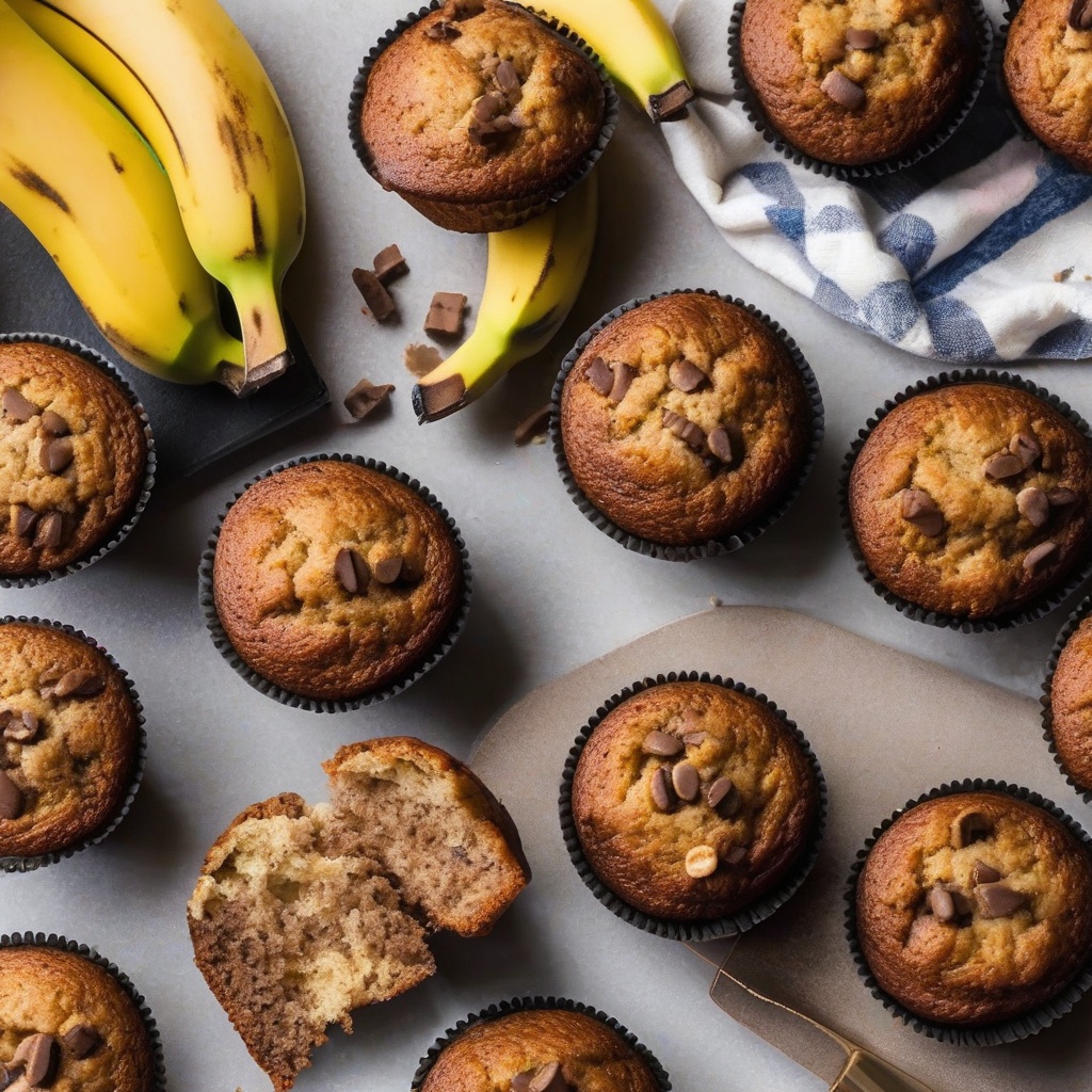 Air Fryer Banana Bread Muffins