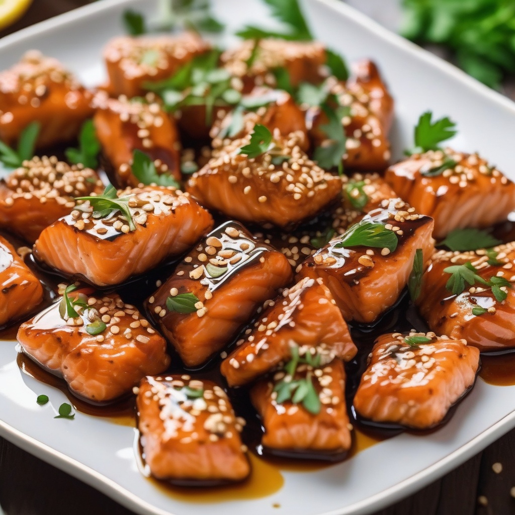 Maple-Glazed Air Fryer Salmon Bites: A 15-Minute Gourmet Experience